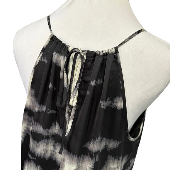 BCBG MAX AZRIA Black Combo Rory  Sleeveless Halter Neck Dress - Picture 5 of 10